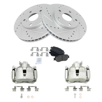TRQ® - Performance Ceramic Front Brake Kit with Calipers