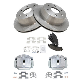 TRQ® - Rear Disc Brake Kit with Ceramic Pads and Calipers