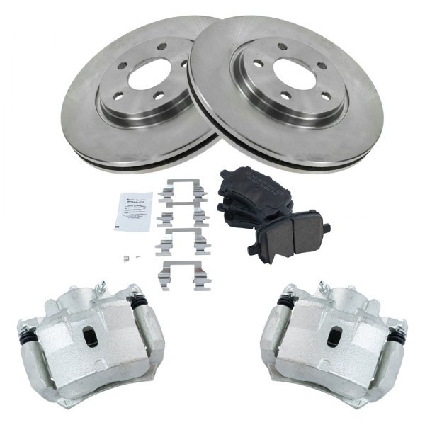 TRQ® - Front Disc Brake Kit with Ceramic Pads and Calipers