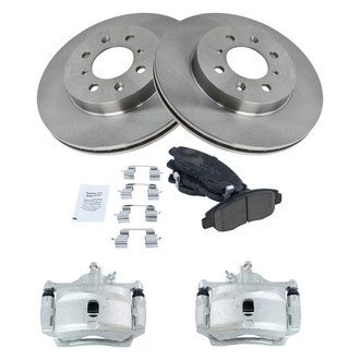 TRQ® - Front Disc Brake Kit with Ceramic Pads and Calipers
