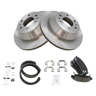 TRQ® - Disc Brake Kit with Ceramic Pads and Shoes