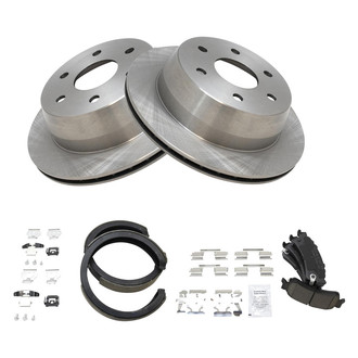 TRQ® - Disc Brake Kit with Ceramic Pads and Shoes