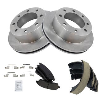 TRQ® - Disc Brake Kit with Ceramic Pads and Shoes