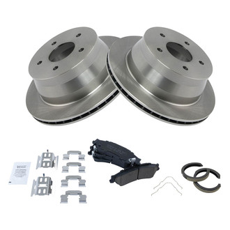 TRQ® - Disc Brake Kit with Ceramic Pads and Shoes