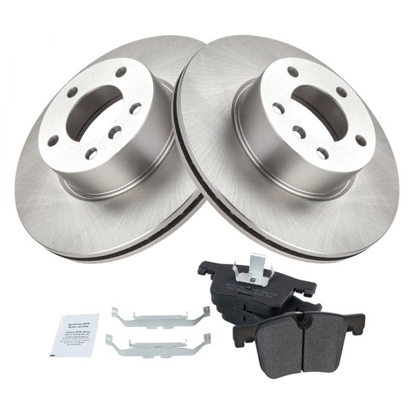 TRQ® - Front Disc Brake Kit with Semi-Metallic Pads