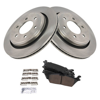 TRQ® - Rear Disc Brake Kit with Ceramic Pads