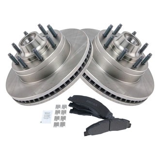 TRQ® - Disc Brake Kit with Semi-Metallic Pads