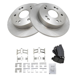 TRQ® - Rear Disc Brake Kit with Semi-Metallic Pads