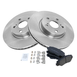 TRQ® - Disc Brake Kit with Semi-Metallic Pads