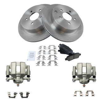 TRQ® - Rear Disc Brake Kit with Ceramic Pads and Calipers