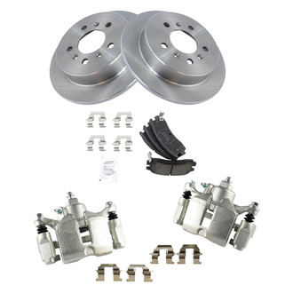 TRQ® - Rear Disc Brake Kit with Ceramic Pads and Calipers