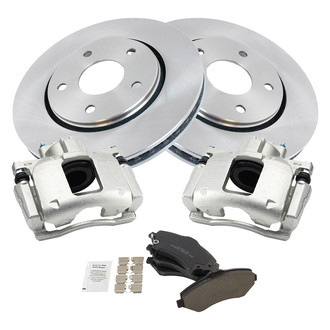 TRQ® - Front Disc Brake Kit with Ceramic Pads and Calipers