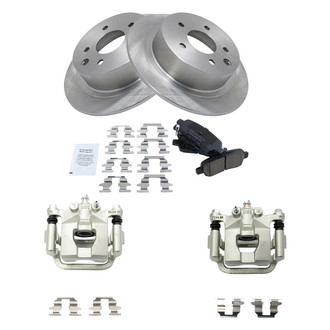 TRQ® - Rear Disc Brake Kit with Ceramic Pads and Calipers