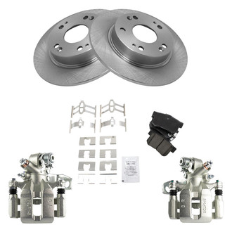 TRQ® - Rear Disc Brake Kit with Ceramic Pads and Calipers