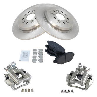 TRQ® - Rear Disc Brake Kit with Ceramic Pads and Calipers