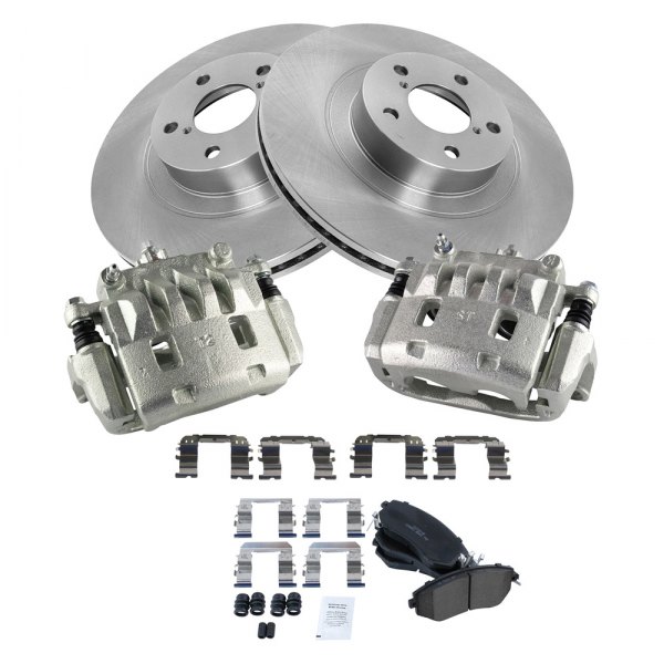 TRQ® - Front Disc Brake Kit with Ceramic Pads and Calipers