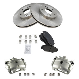 TRQ® - Front Disc Brake Kit with Ceramic Pads and Calipers