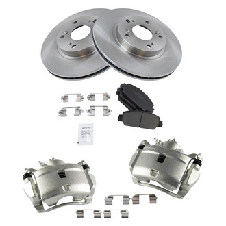 TRQ® - Front Disc Brake Kit with Ceramic Pads and Calipers