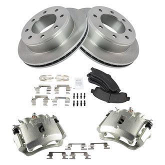 TRQ® - Rear Disc Brake Kit with Semi-Metallic Pads and Calipers