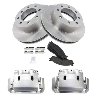 TRQ® - Disc Brake Kit with Semi-Metallic Pads and Calipers
