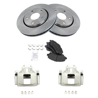 TRQ® - Disc Brake Kit with Semi-Metallic Pads and Calipers