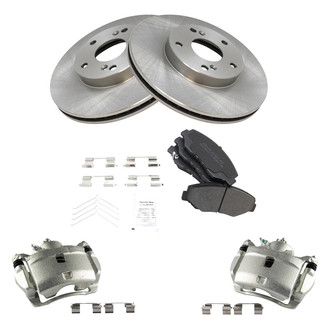 TRQ® - Disc Brake Kit with Semi-Metallic Pads and Calipers