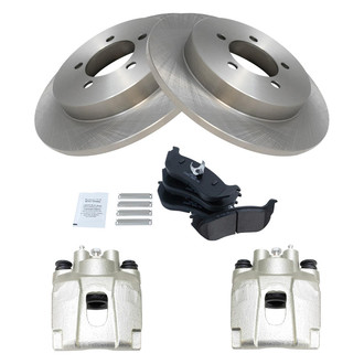 TRQ® - Rear Disc Brake Kit with Ceramic Pads and Calipers