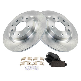 TRQ® - Disc Brake Kit with Semi-Metallic Pads