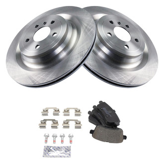 TRQ® - Disc Brake Kit with Semi-Metallic Pads