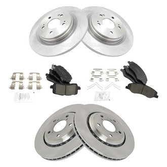 TRQ® - Disc Brake Kit with Ceramic Pads