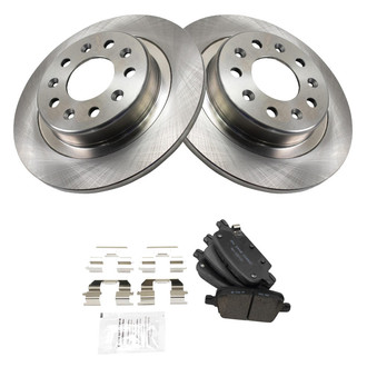 TRQ® - Rear Disc Brake Kit with Ceramic Pads