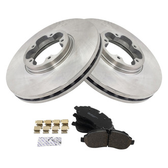 TRQ® - Front Disc Brake Kit with Semi-Metallic Pads