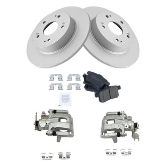 TRQ® - Rear Disc Brake Kit with Ceramic Pads and Calipers