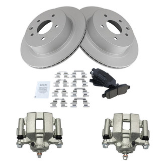 TRQ® - Rear Disc Brake Kit with Ceramic Pads and Calipers