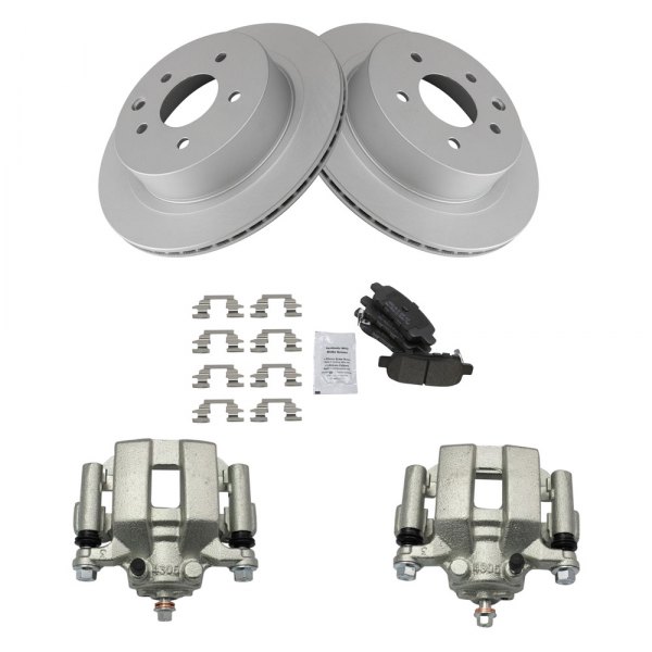 TRQ® - Rear Disc Brake Kit with Semi-Metallic Pads and Calipers