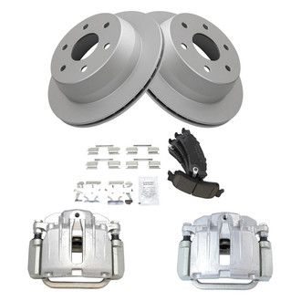 TRQ® - Rear Disc Brake Kit with Ceramic Pads and Calipers