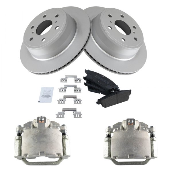TRQ® - Disc Brake Kit with Semi-Metallic Pads and Calipers