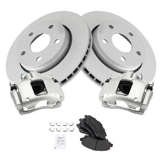 TRQ® - Front Disc Brake Kit with Semi-Metallic Pads and Calipers