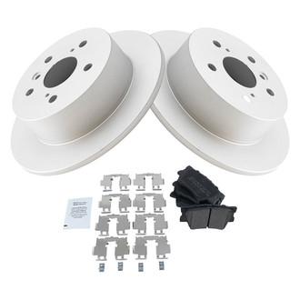 TRQ® - Rear Disc Brake Kit with Semi-Metallic Pads