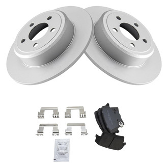 TRQ® - Rear Disc Brake Kit with Semi-Metallic Pads