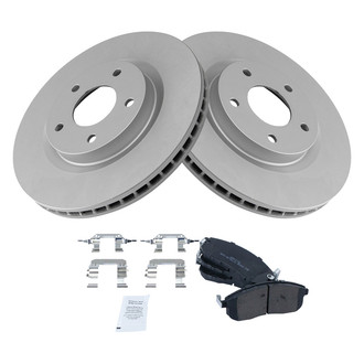 TRQ® - Front Disc Brake Kit with Semi-Metallic Pads