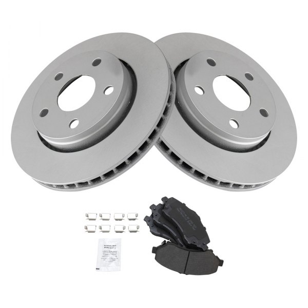 TRQ® - Front Disc Brake Kit with Semi-Metallic Pads