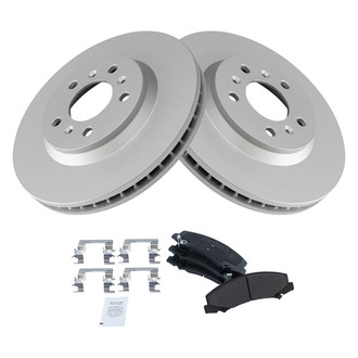 TRQ® - Front Disc Brake Kit with Semi-Metallic Pads