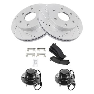 TRQ® - Performance Ceramic Brake Kit with Hub Assemblies