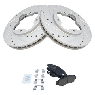 TRQ® - Performance Ceramic Front Brake Kit