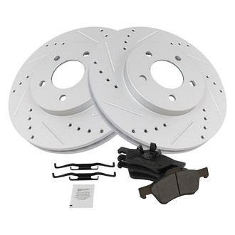 TRQ® - Performance Semi-Metallic Brake Kit