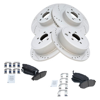 TRQ® - Performance Semi-Metallic Brake Kit