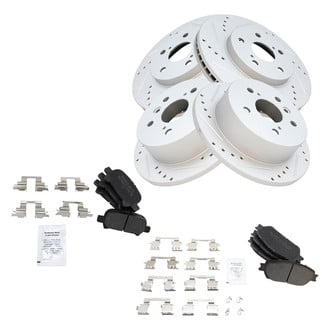 TRQ® - Performance Semi-Metallic Brake Kit