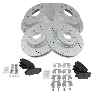 TRQ® - Performance Semi-Metallic Brake Kit