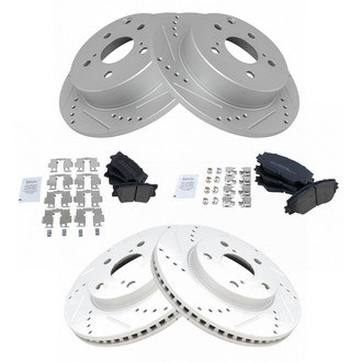 TRQ® - Performance Semi-Metallic Brake Kit